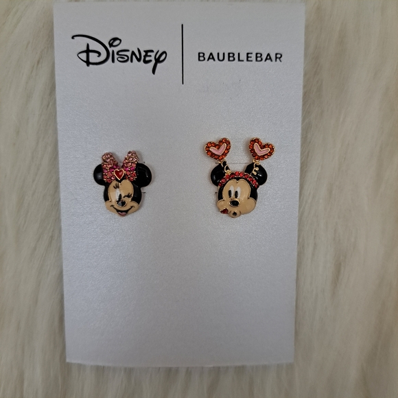 BaubleBar Accessories - BaubleBar X Disney Valentine's Day Minnie & Mickey Kissing Stud Earrings
